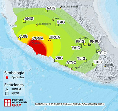 Reporte preliminar sismo 19 de septiembre de 2022