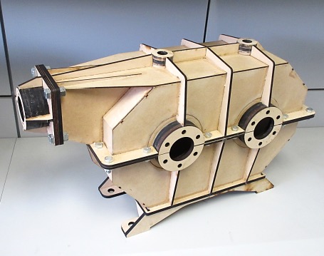 Fig. 1. Modelo de carcasa para el reductor de velocidad.