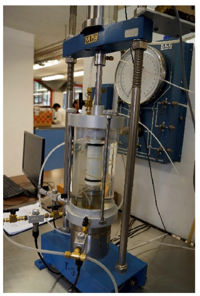 Equipo triaxial estático/cíclico, servo neumático
