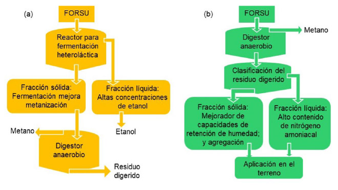 Procesos anaerobios para valorización industrial
